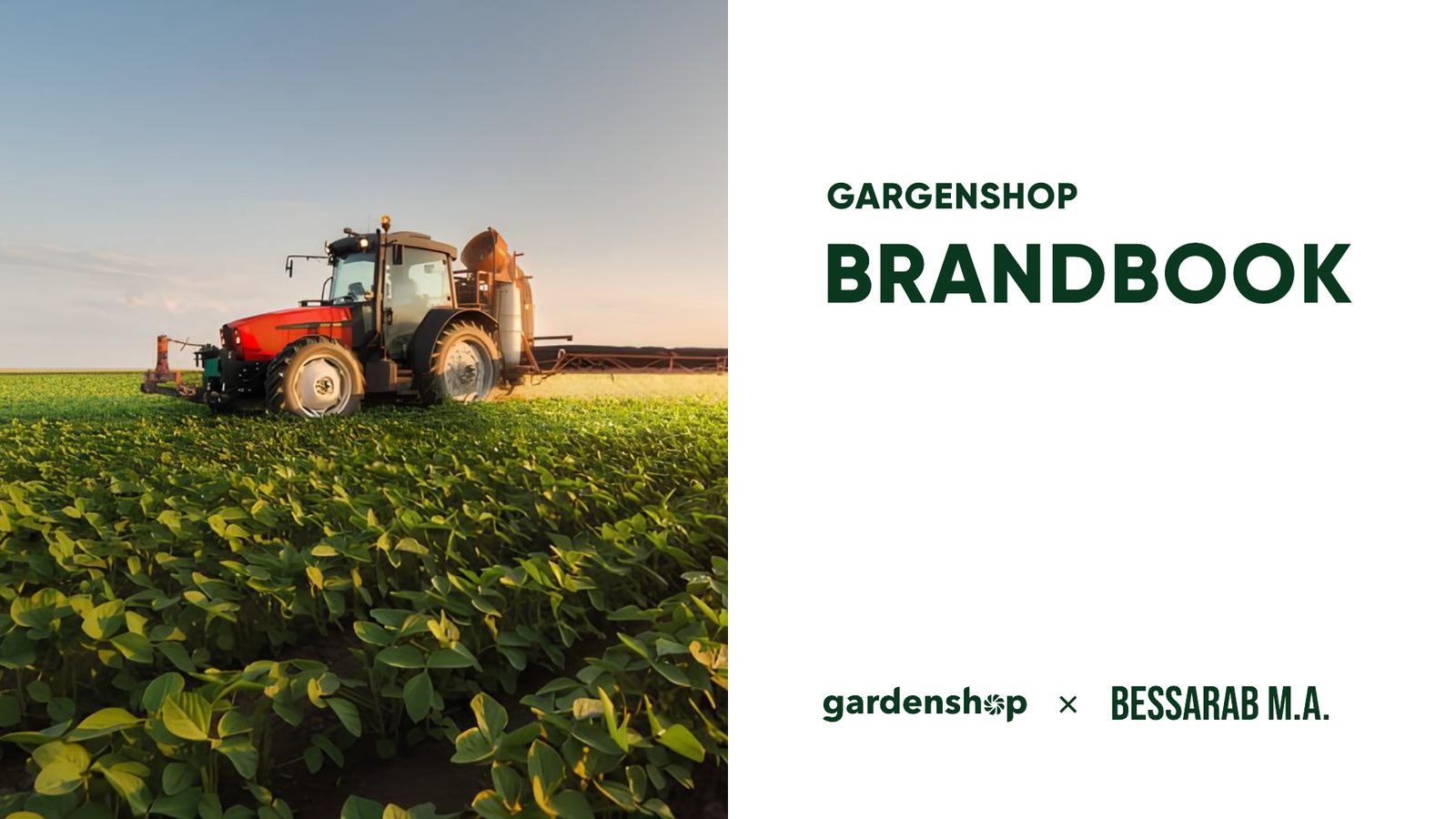 Garden Shop × BESSARAB M.A. brand book cover